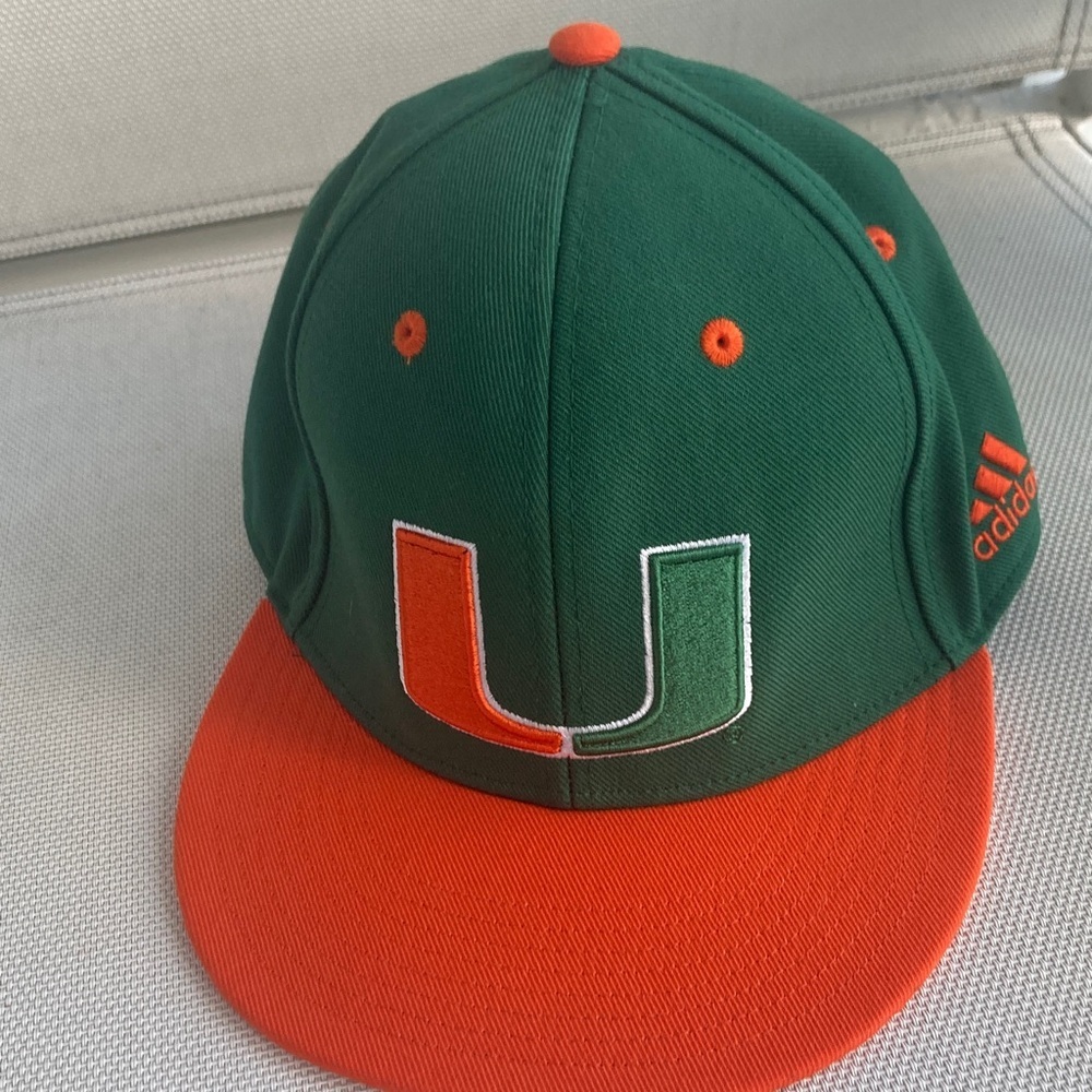 Adidas Green and Orange Logo Cap